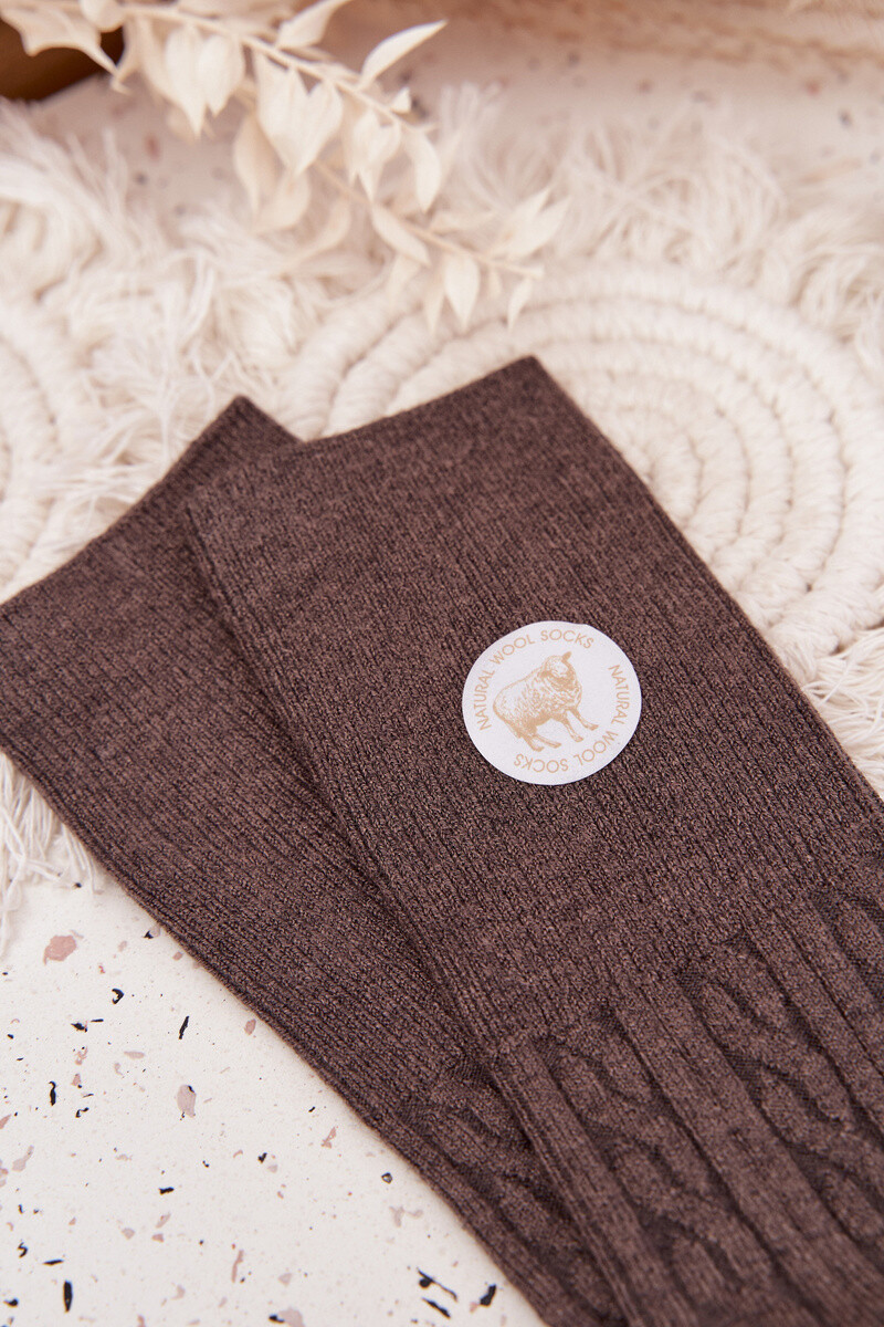 Dámske dlhé vlnené ponožky Aura.via