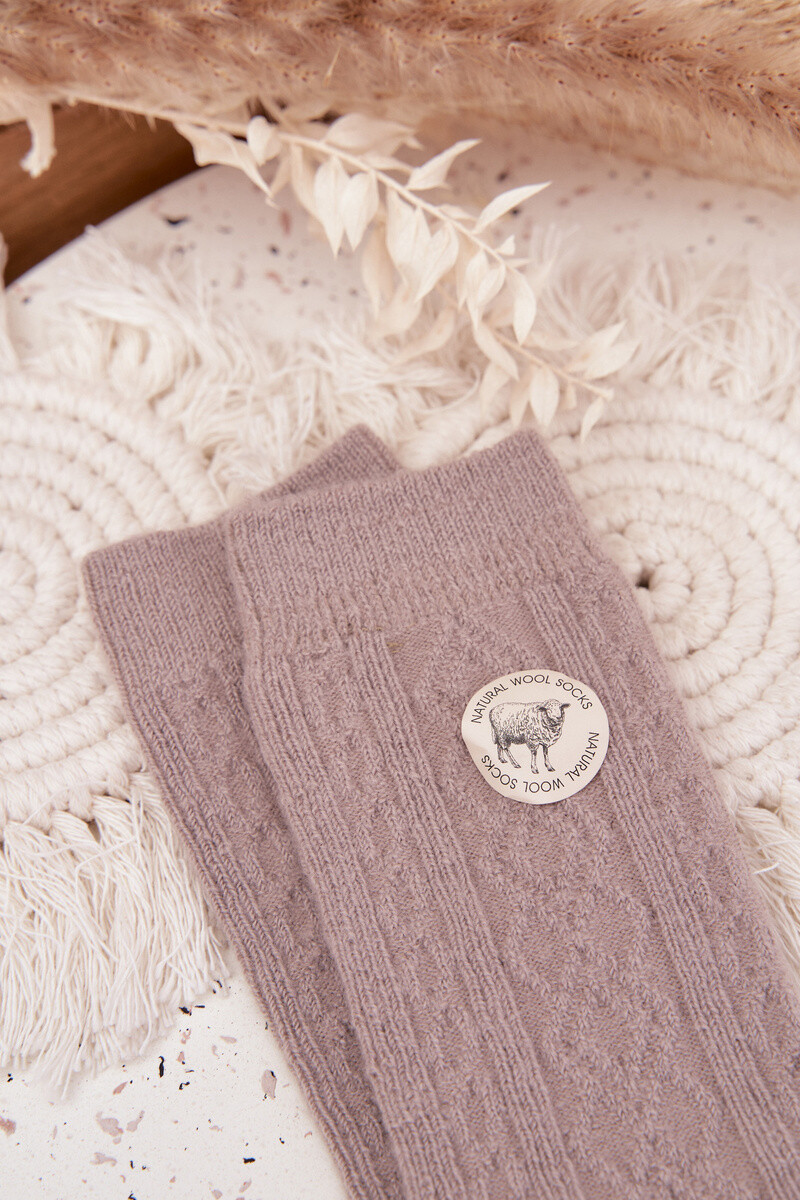 Aura.via dámske vlnené sivé ponožky