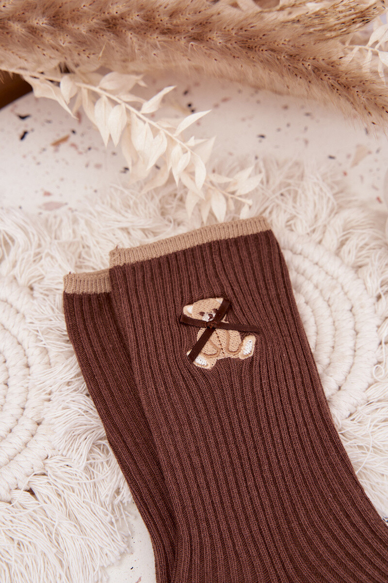 Dámske ponožky s medvedíkom