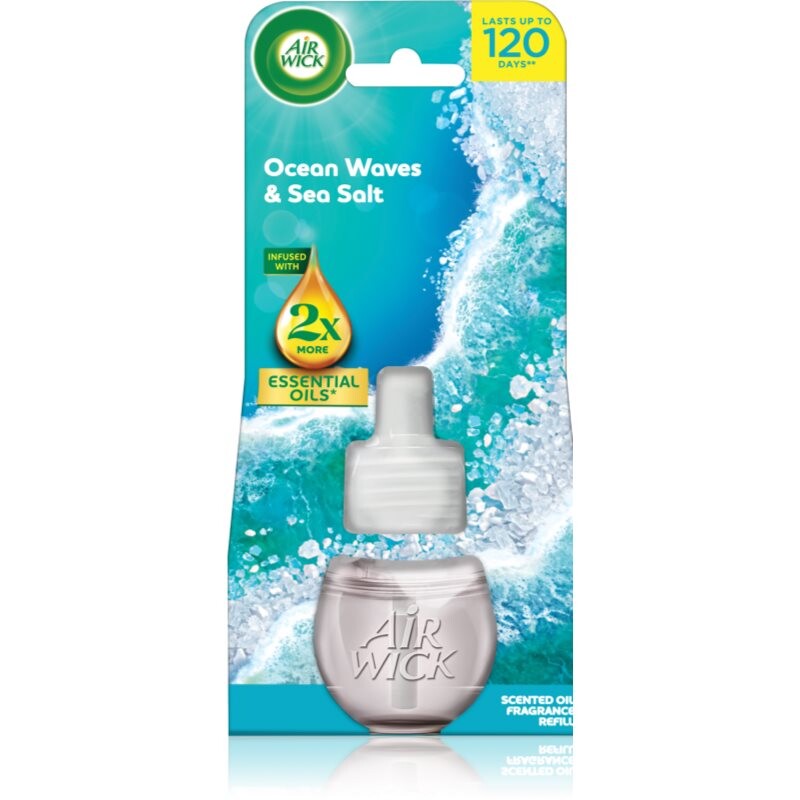 Air Wick Essential Oils Ocean Wawes & Sea Salt náplň do elektrického difuzéru 19 ml