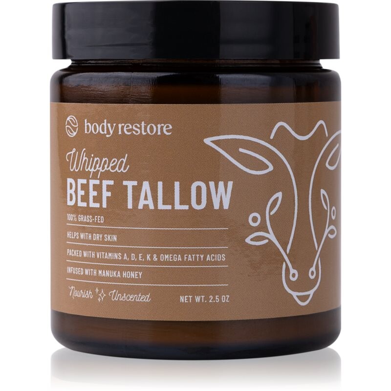 Body Restore Whipped Beef Tallow Balm Unscented vyživujúci telový krém bez parfumácie 71 g