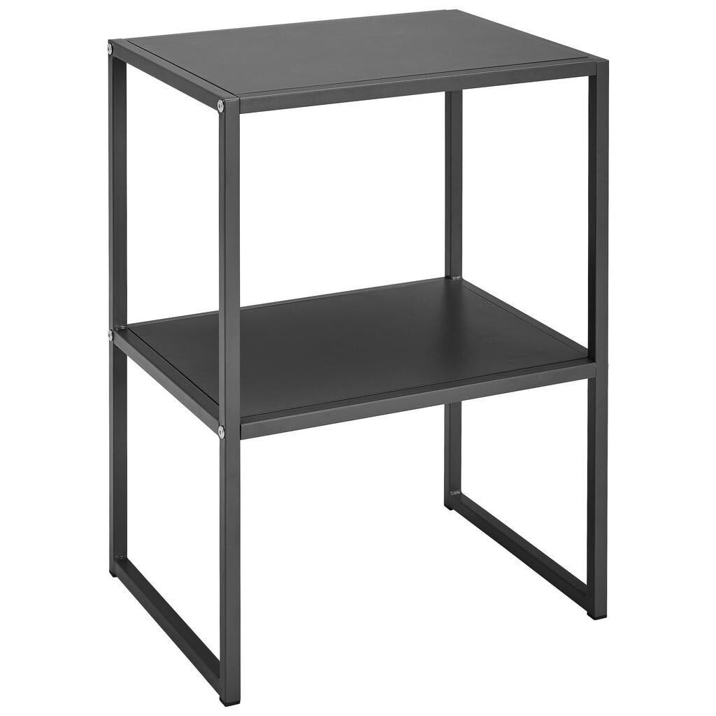 home24 PRÍRUČNÝ STOLÍK, tmavosivá