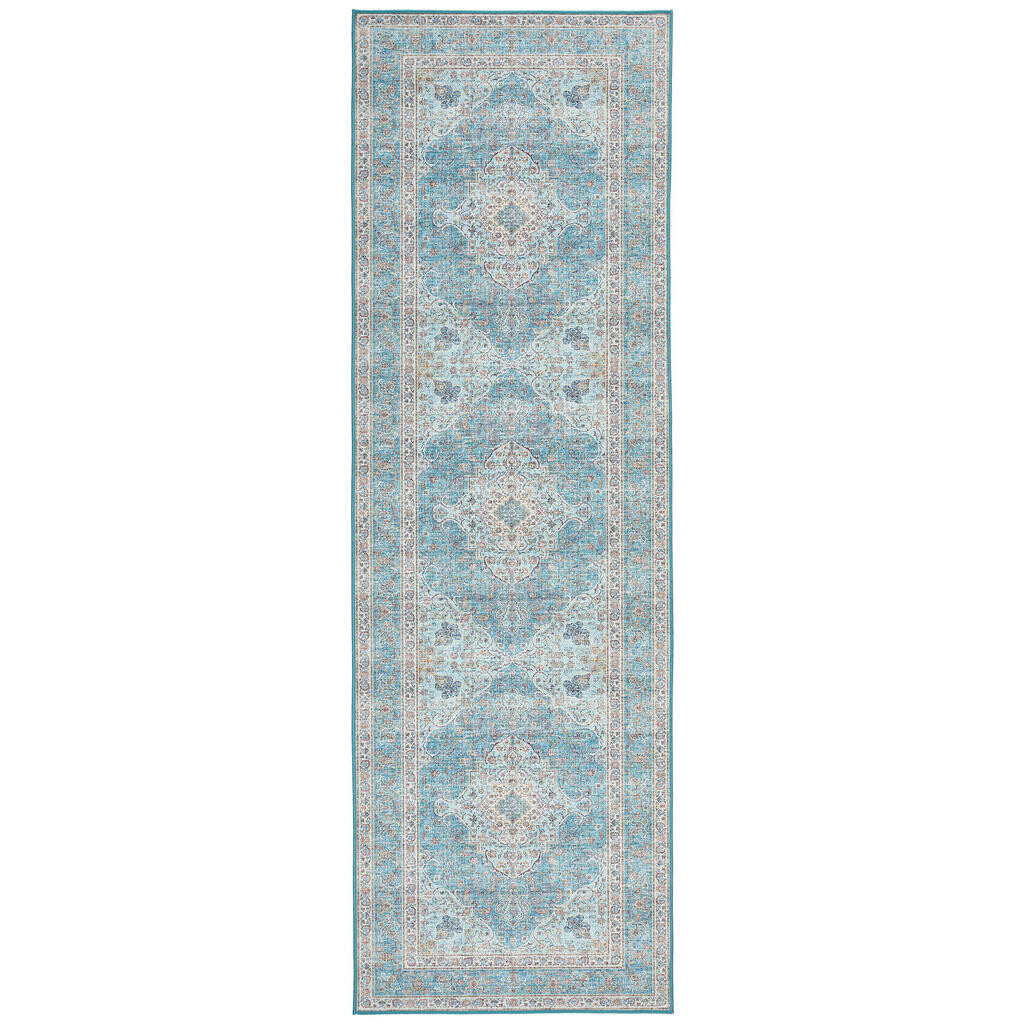 Novel BEHÚŇ, 80/250 cm, krémová, pastelová modrá, koňaková