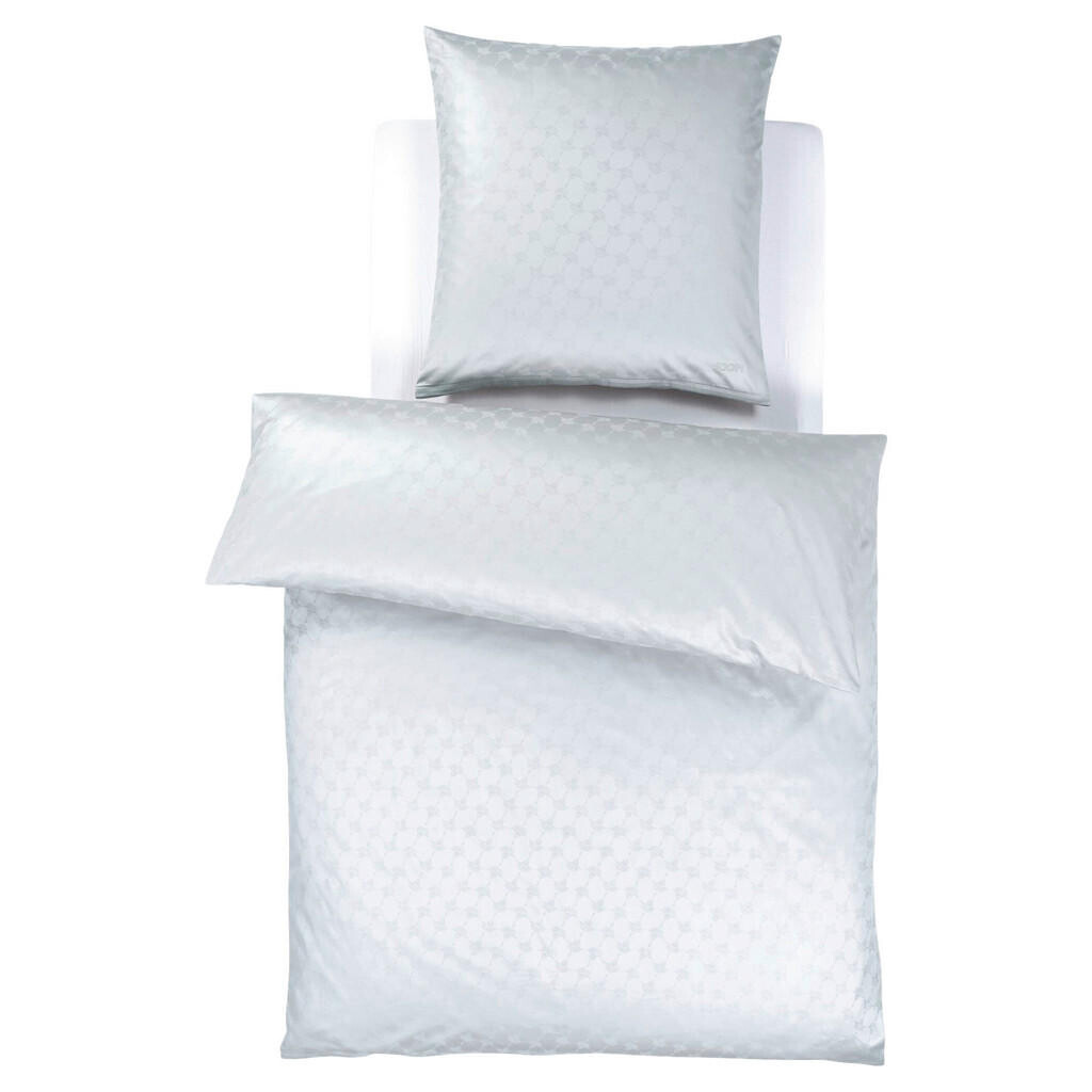 Joop! POSTEĽNÁ BIELIZEŇ, žakár, makosatén, strieborná, svetlosivá, 135/200 cm