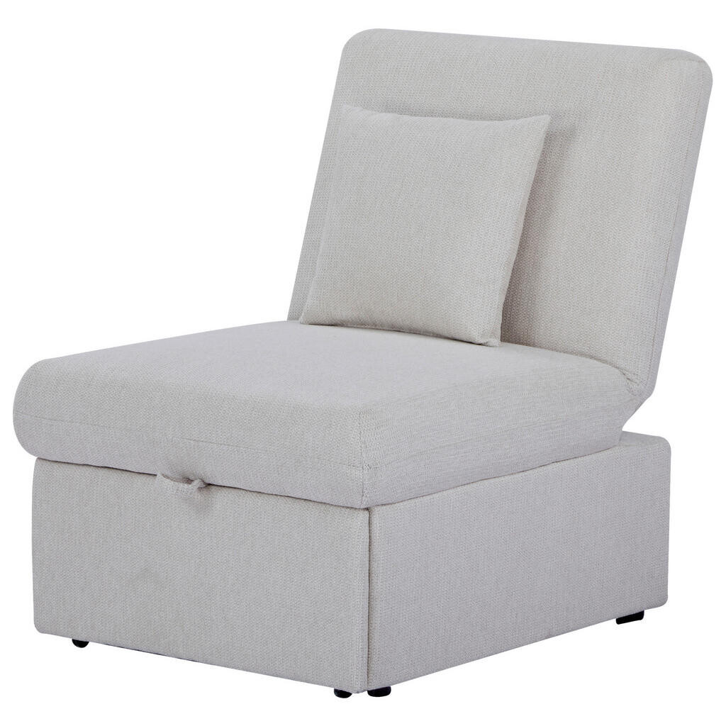 Livetastic ROZKLADACIE KRESLO, drevo, plast, textil, béžová