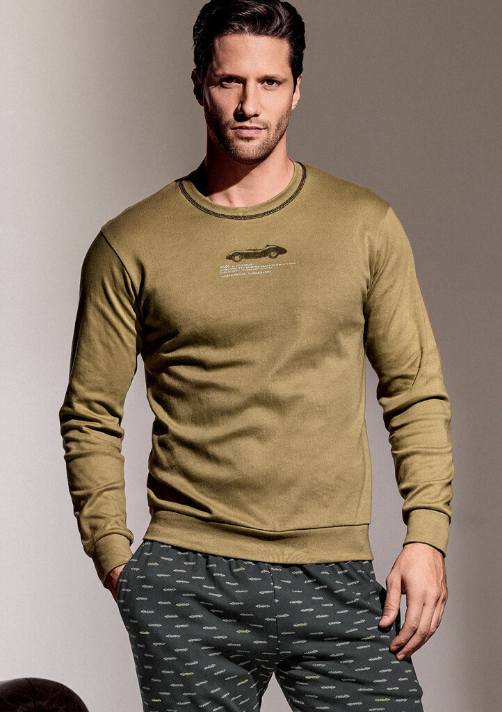 Pánske pyžamo Infiore 752987 XL Olivová