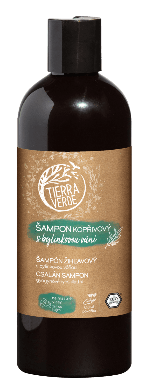 TIERRA VERDE Šampón žihľavový s bylinkovou vôňou 500 ml
