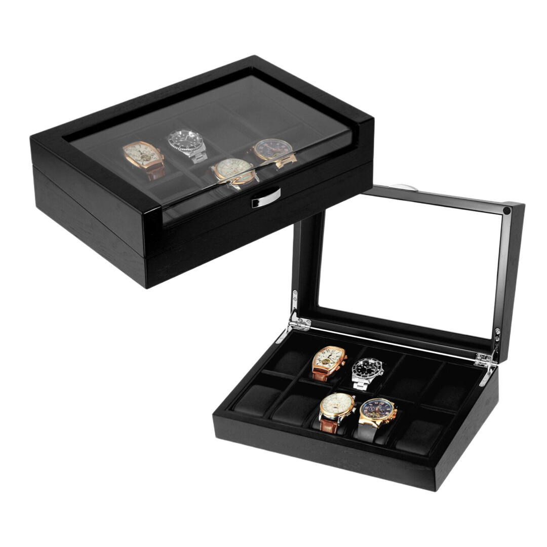 Kazeta na hodinky Gaira 22375-10-10 - čierna-priehľadná