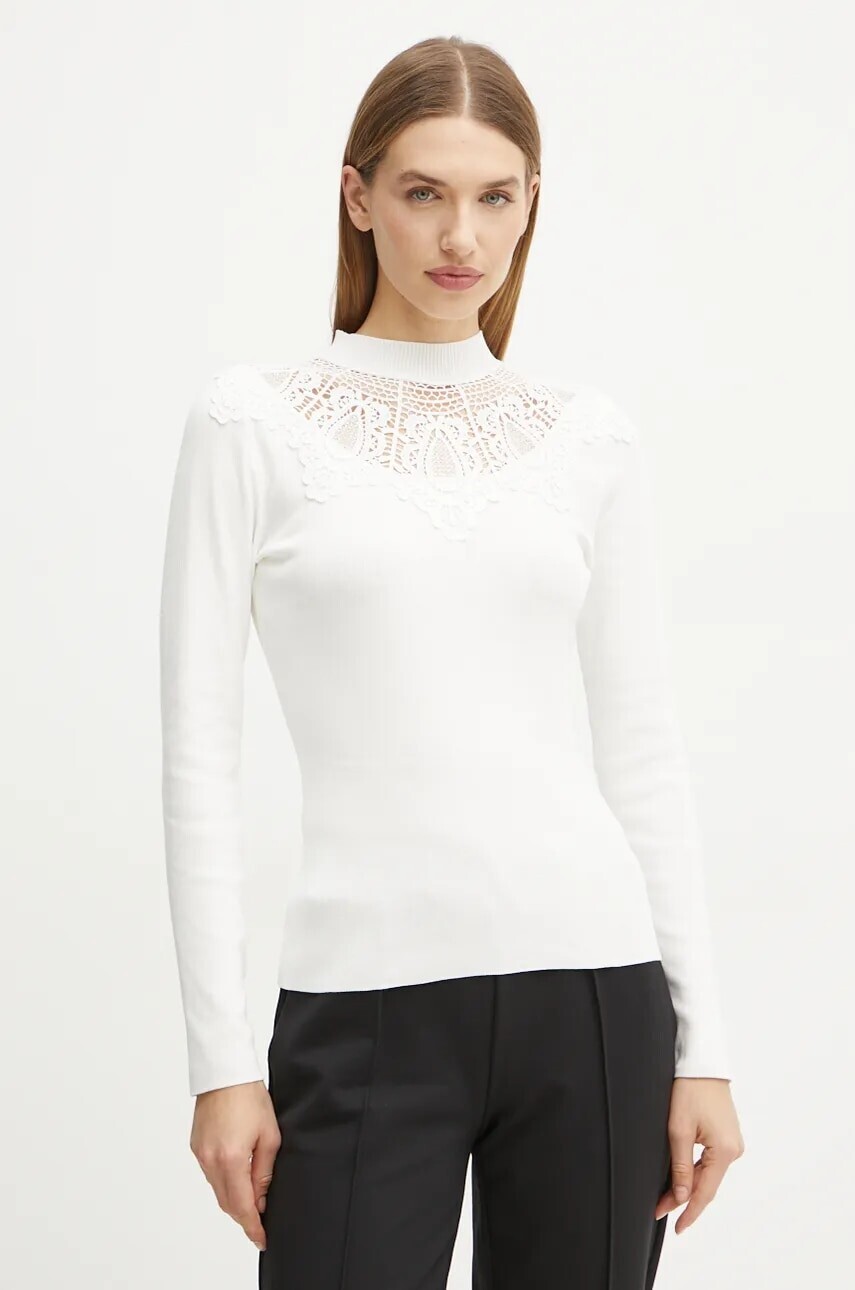 Sveter Morgan MVIVIA dámsky, béžová farba, tenký, MVIVIA