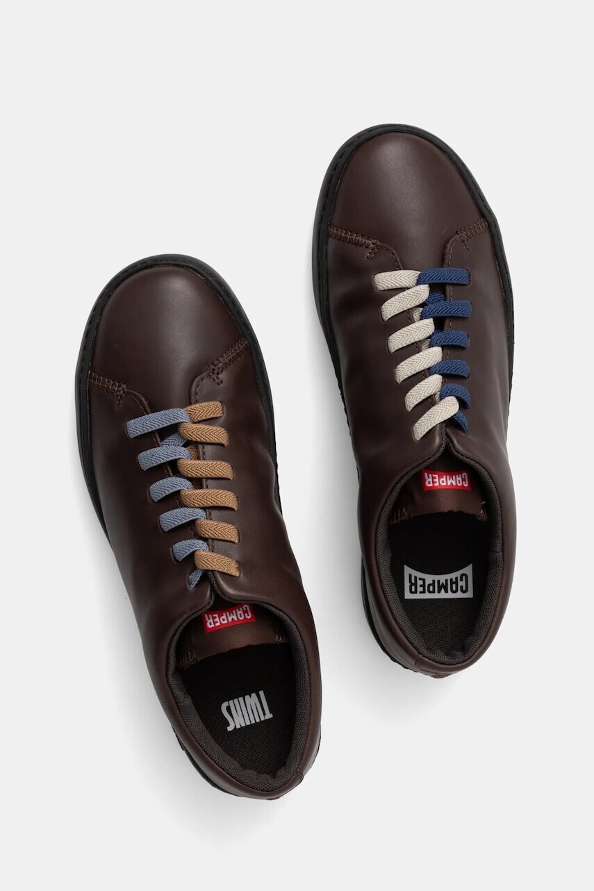 Kožené tenisky Camper TWS hnedá farba, K100855-007