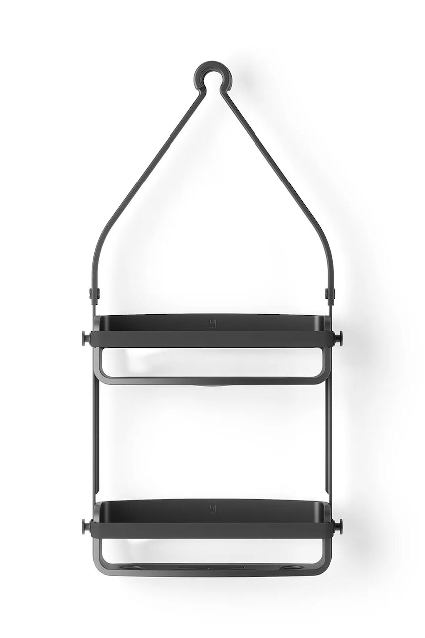 Závesný regál do sprchy Umbra Flex čierna farba