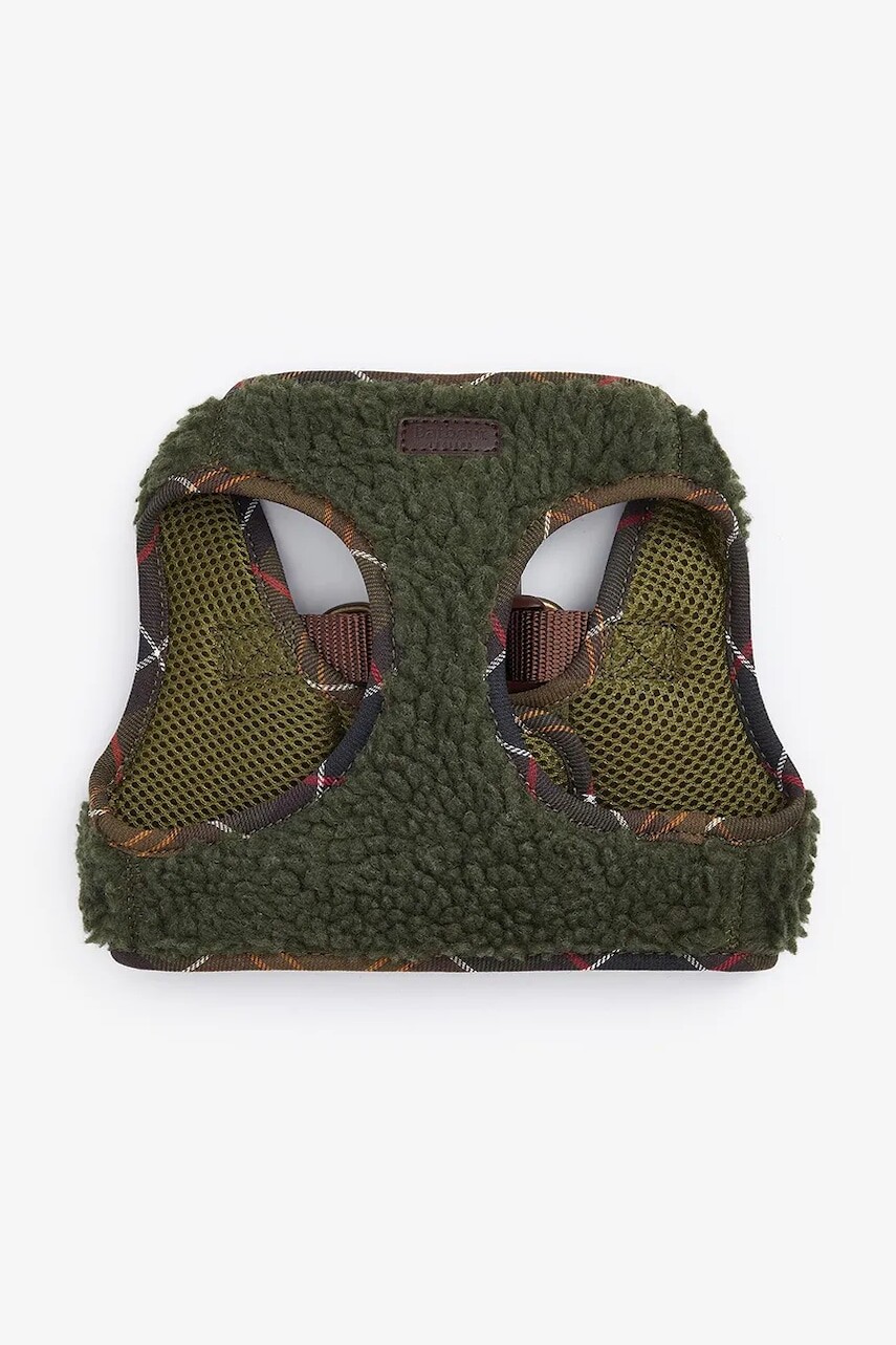 Postroj pre psa Barbour Fleece Harness S/M zelená farba