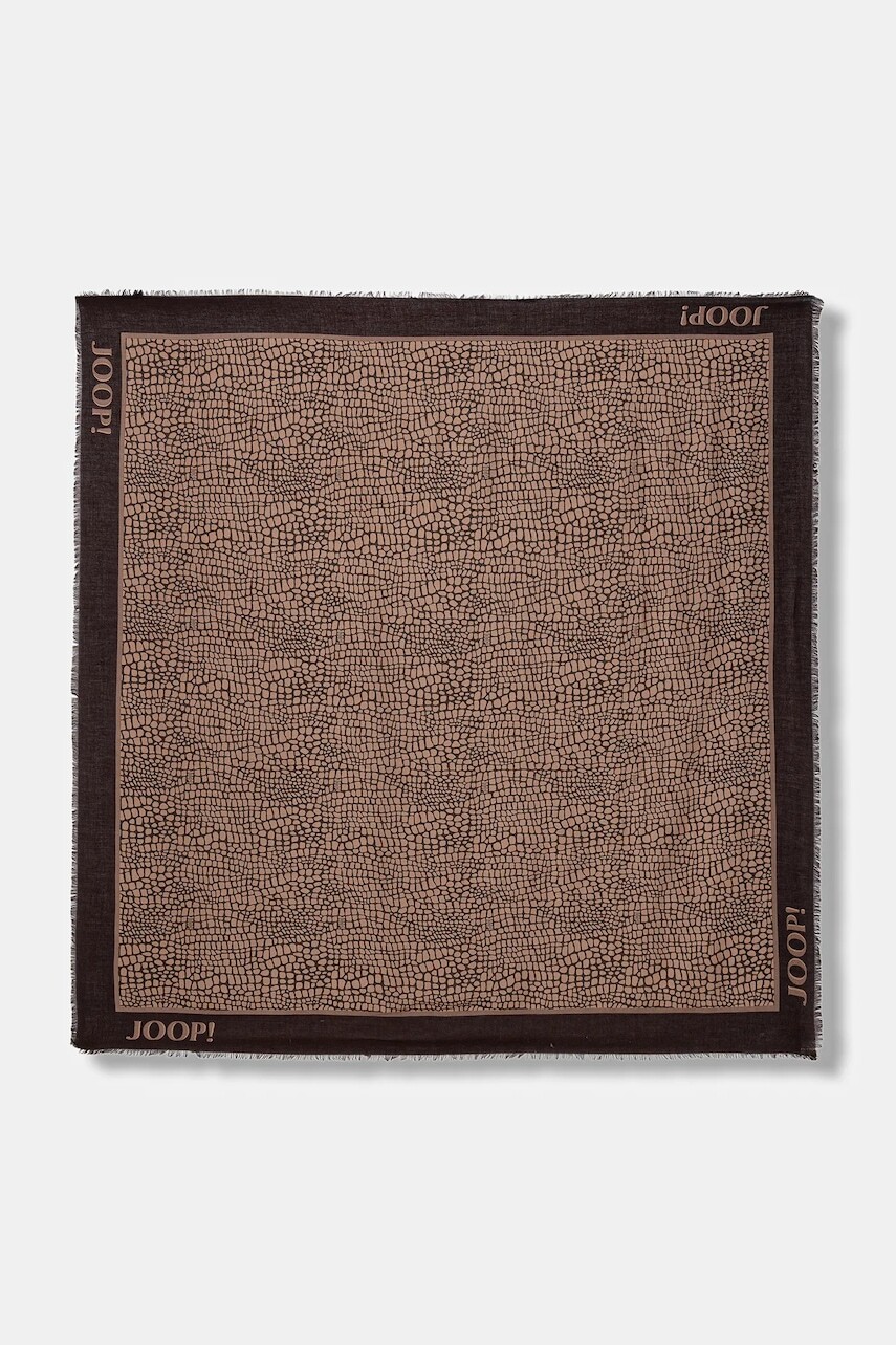 Šatka Joop! hnedá farba, vzorovaná, 30048376