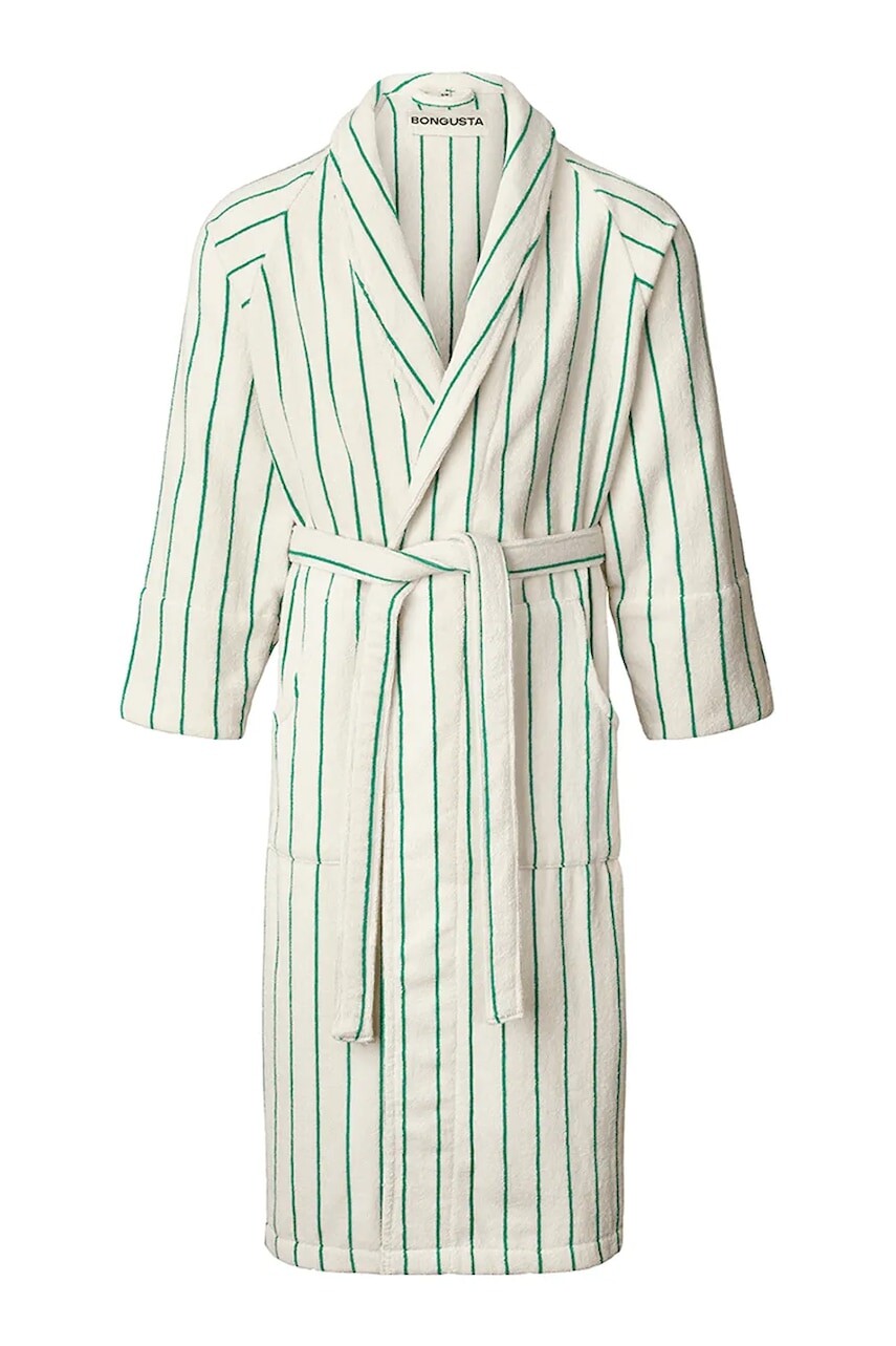 Bavlnený župan Bongusta Naram S/M béžová farba