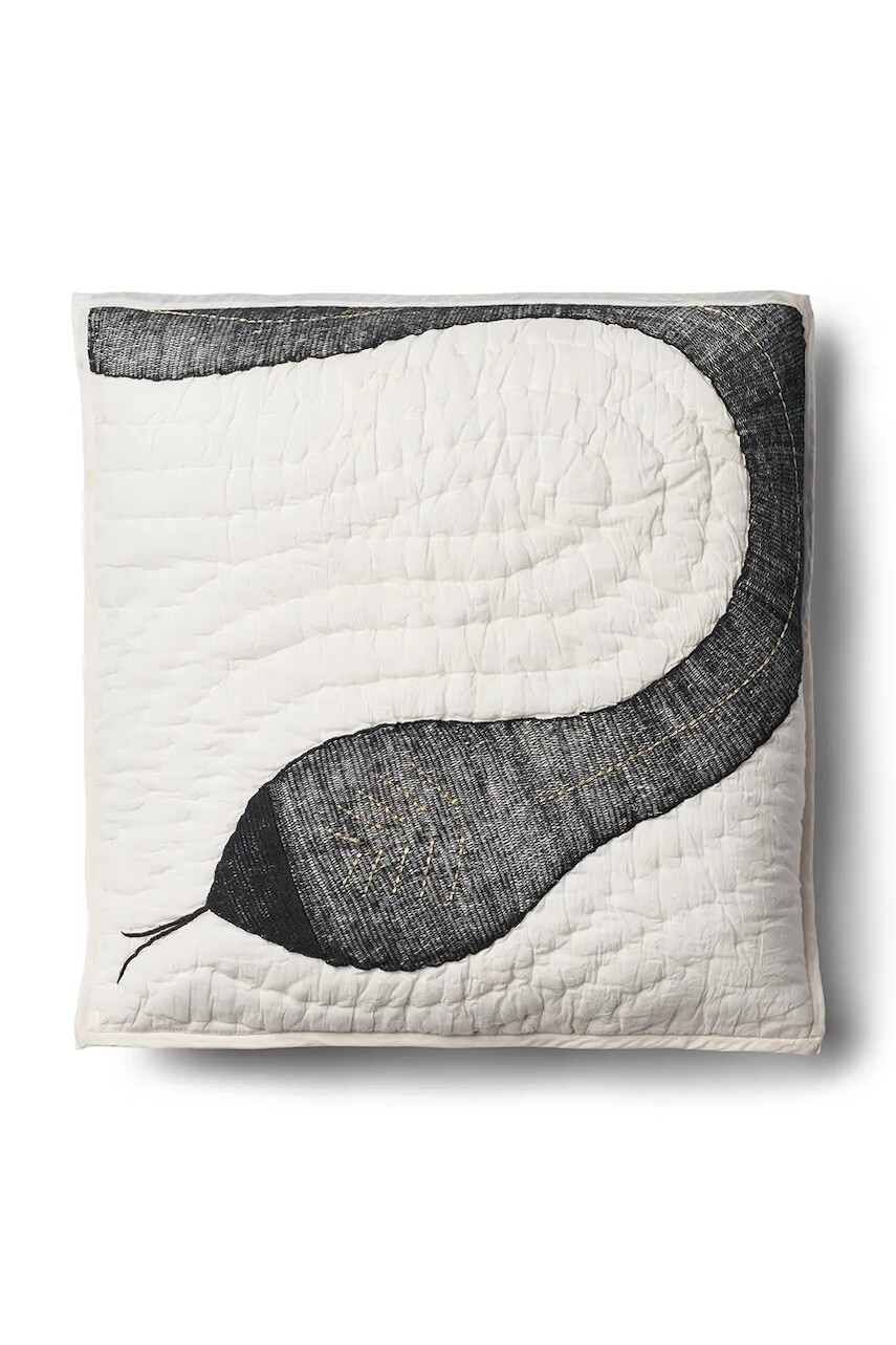 Bavlnený dekoratívny podsedák Bongusta Snake 50 x 50 cm šedá farba