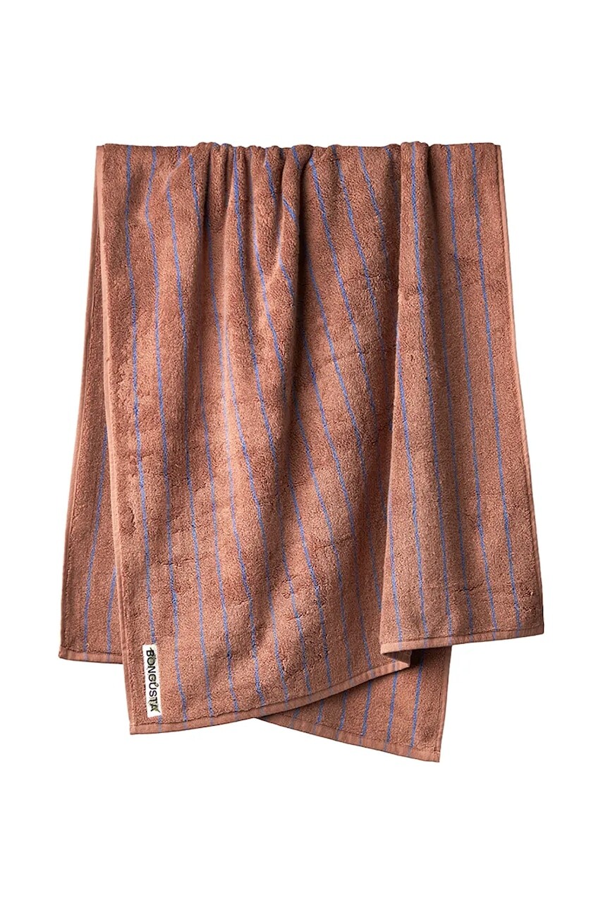 Stredný bavlnený uterák Bongusta Naram 70 x 140 cm hnedá farba