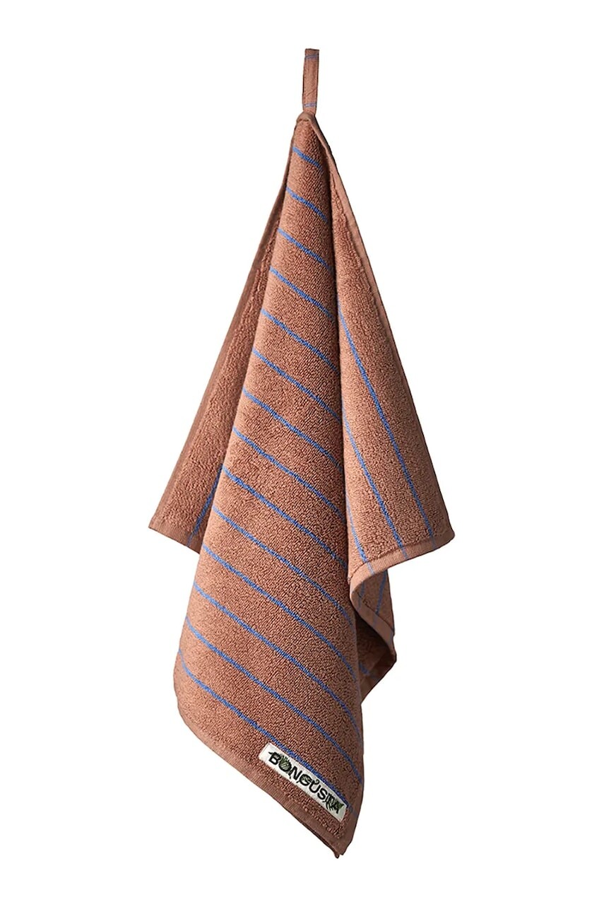 Malý bavlnený uterák Bongusta Naram 50 x 80 cm hnedá farba