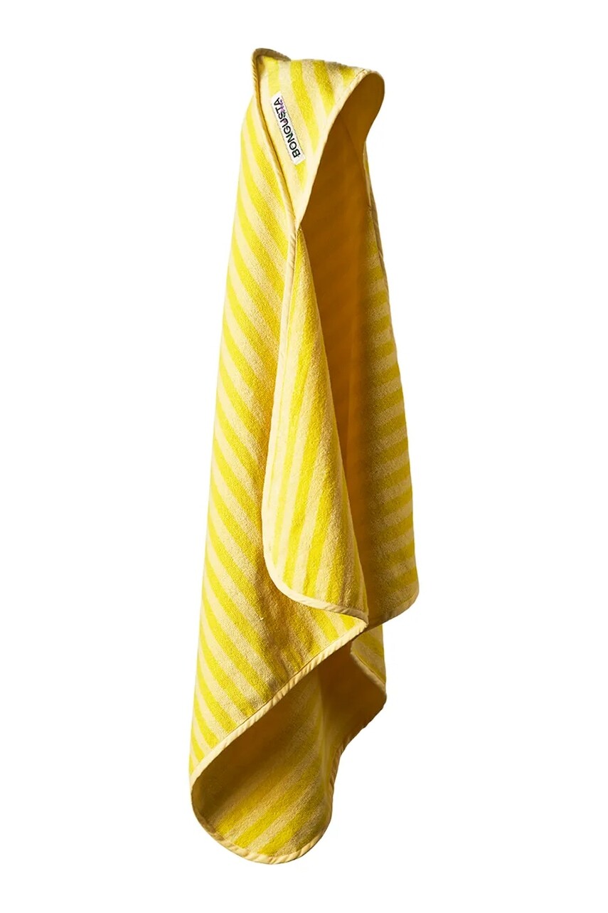 Detský bavlnený uterák Bongusta Naram 80 x 80 cm žltá farba
