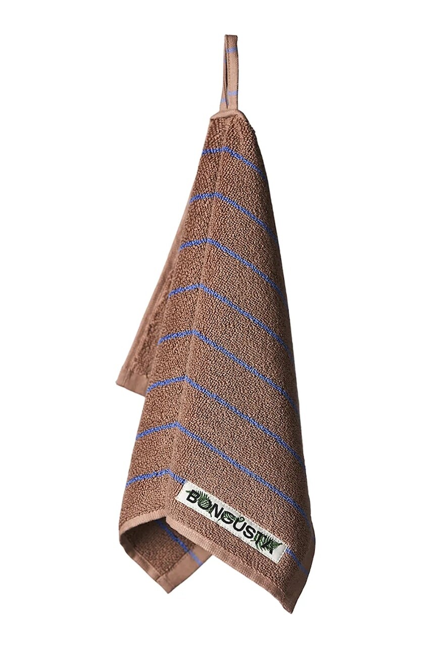 Malý bavlnený uterák Bongusta Naram 30 x 50 cm hnedá farba