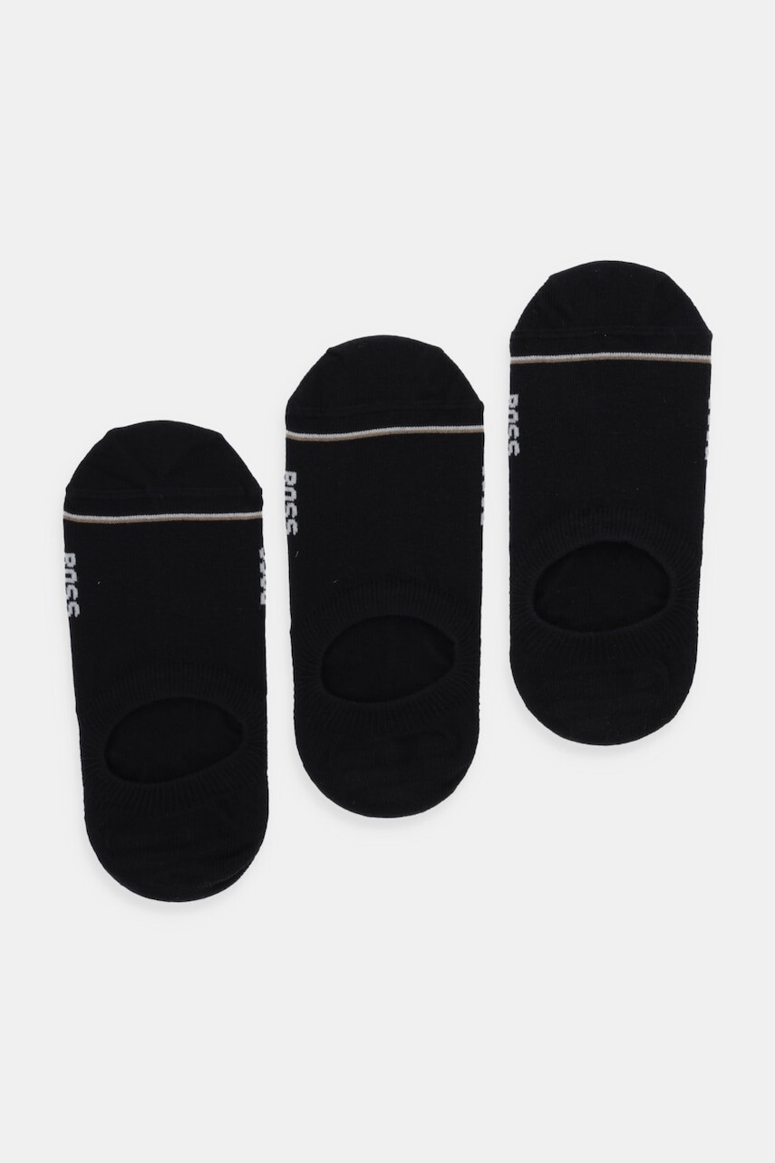 Ponožky BOSS 3P LC Iconic CC SP W 3-pak čierna farba, 50533881