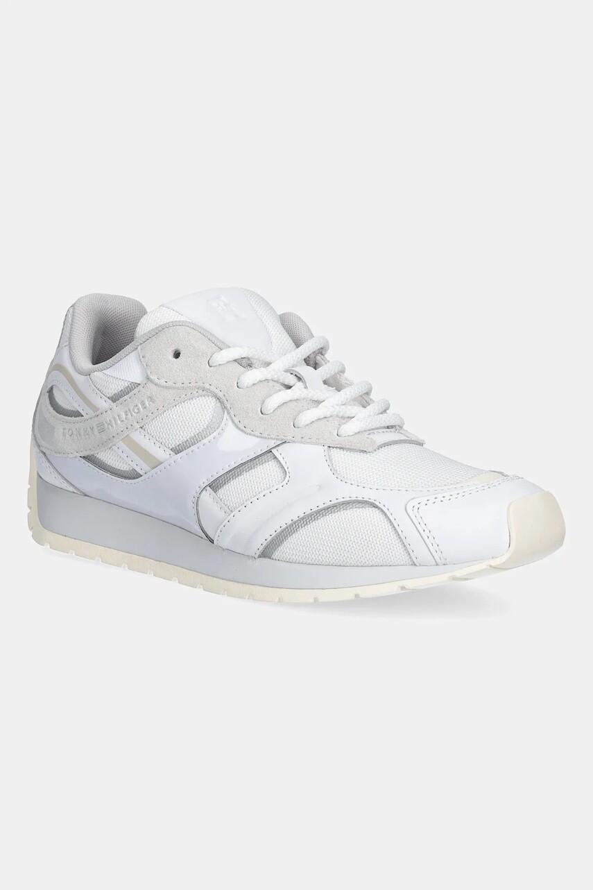 Tenisky Tommy Hilfiger TH MODERN RUNNER MIX MAT biela farba, FW0FW09098