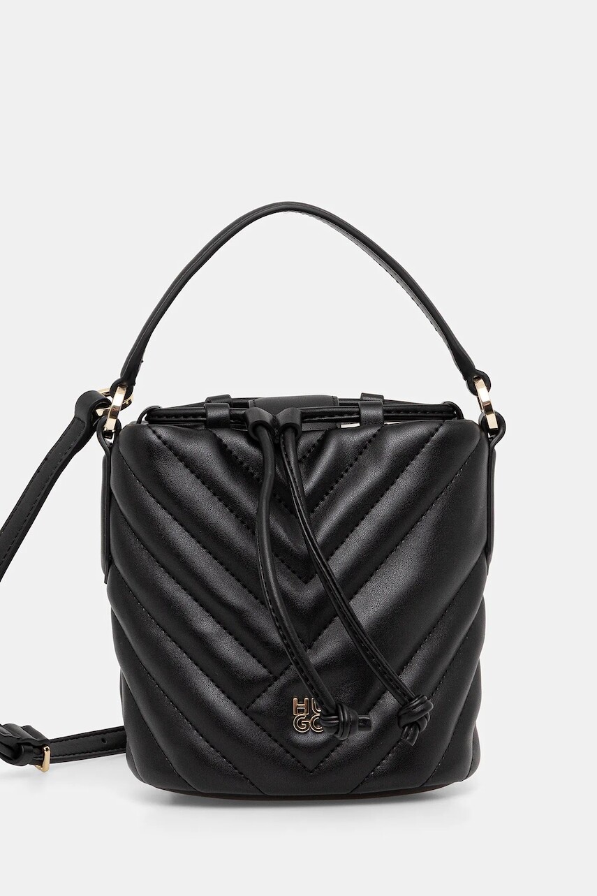 Kabelka HUGO Chris 2.0 QU_Drawstr čierna farba, 50557907