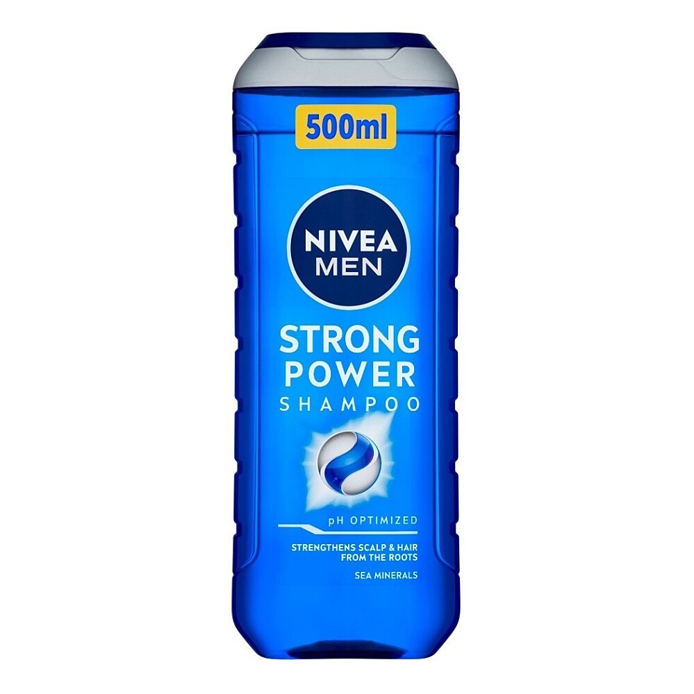 NIVEA MEN šampón pre normálne vlasy Strong Power 500 ml