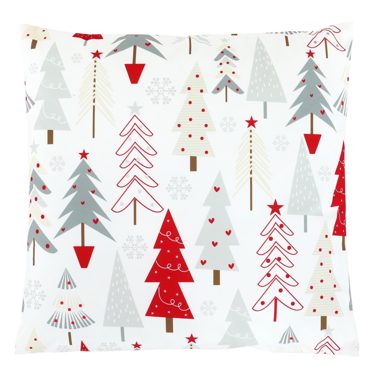 Vankúš s výplňou Vianočné stromčeky, 45 x 45 cm