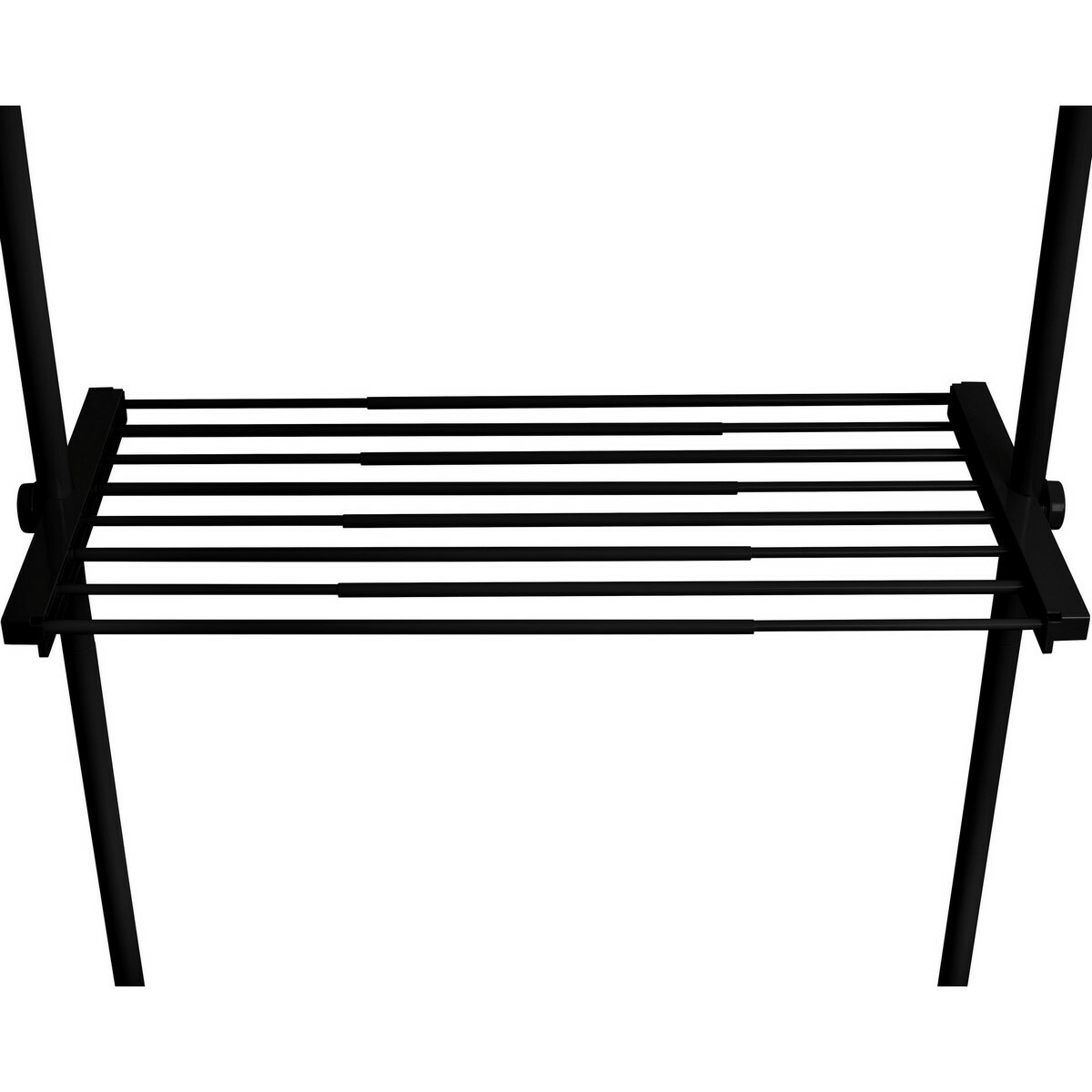 Wenko Teleskopická drôtená polica Hercules, 73–120 cm, čierna