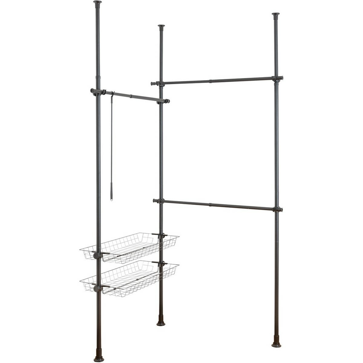 Teleskopické vešiaky Wenko Hercules Duo, čierne