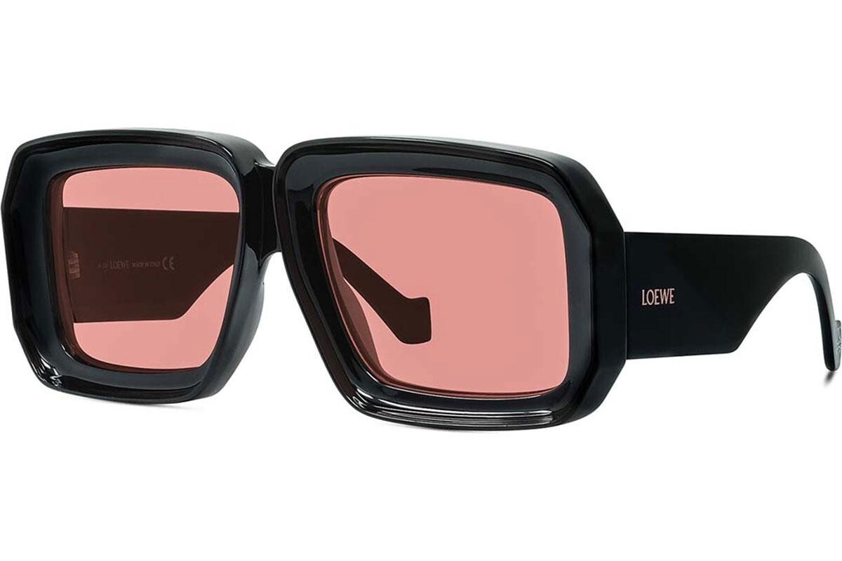 Loewe Signature Shiny black Mask Sunglasses - ONE SIZE (56)