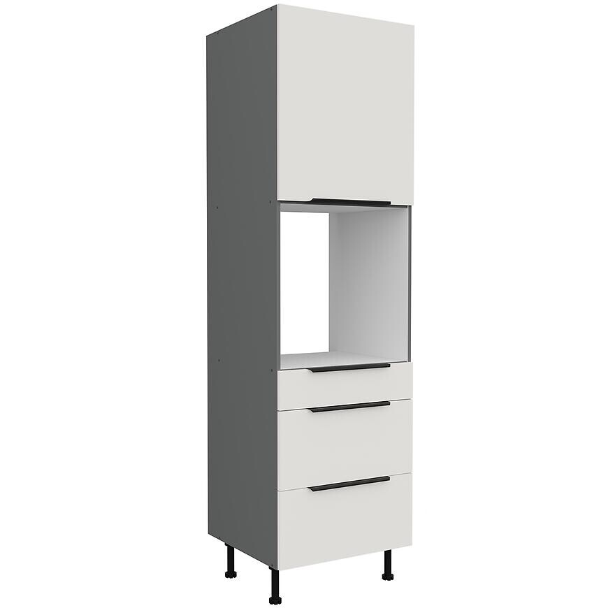 Kuchynská skrinka Aria-Wh/Ant Anti Fingerprint 60dps-215 1f 3s