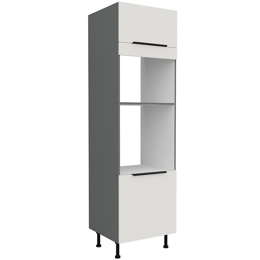 Kuchynská skrinka Aria-Wh/Ant Anti Fingerprint 60dpm-215 2f