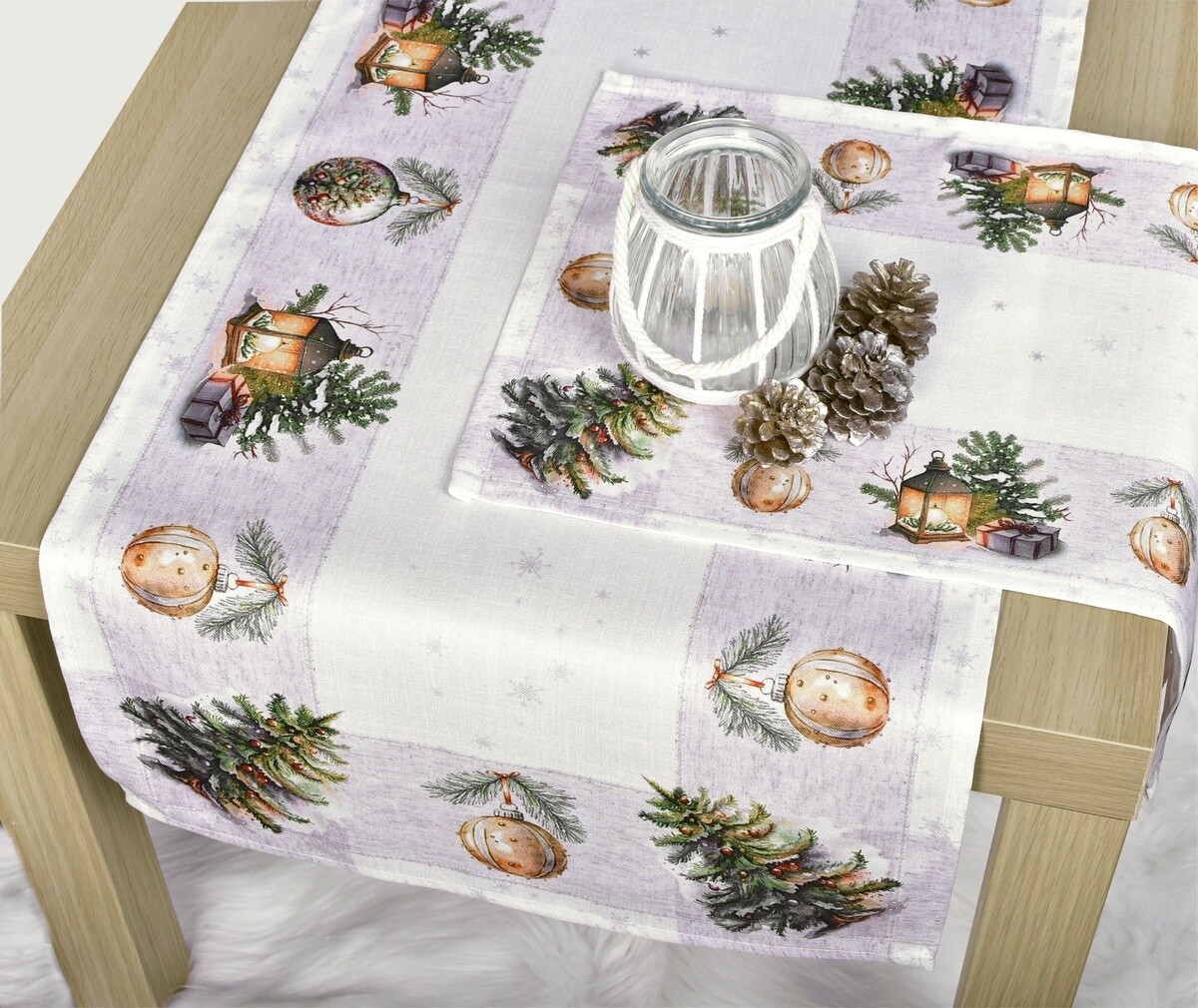 Obrus vianočný, Vianoce v anglickom štýle