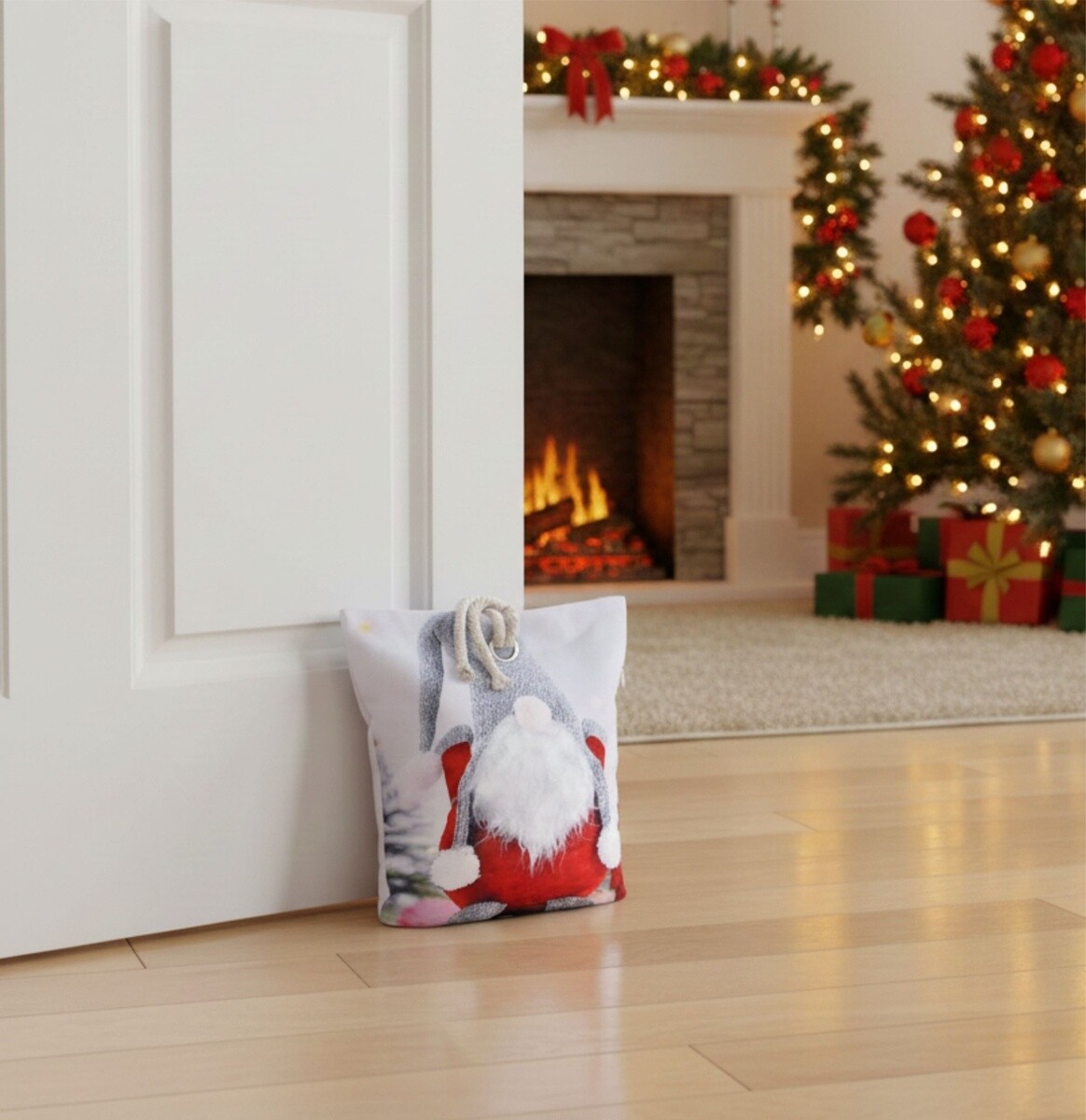 Dverová zarážka - závažie, Veselý škriatok, 22 x 23 cm