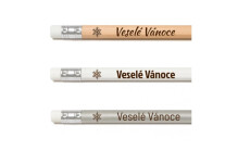 Vianočná ceruzka s vločkou a vlastným nápisom