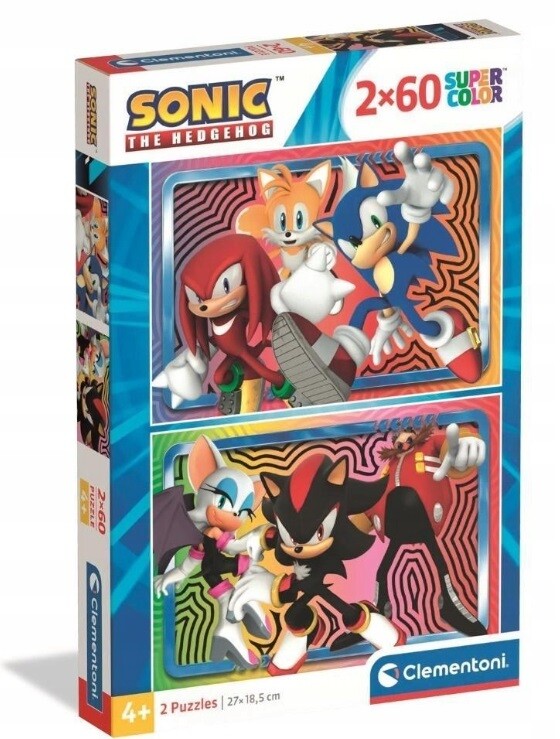 Puzzle 2x60 Sonic Clementoni