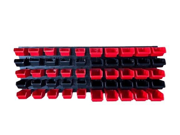 Stena na náradie a úložné boxy 50 ks 115,2x39 cm