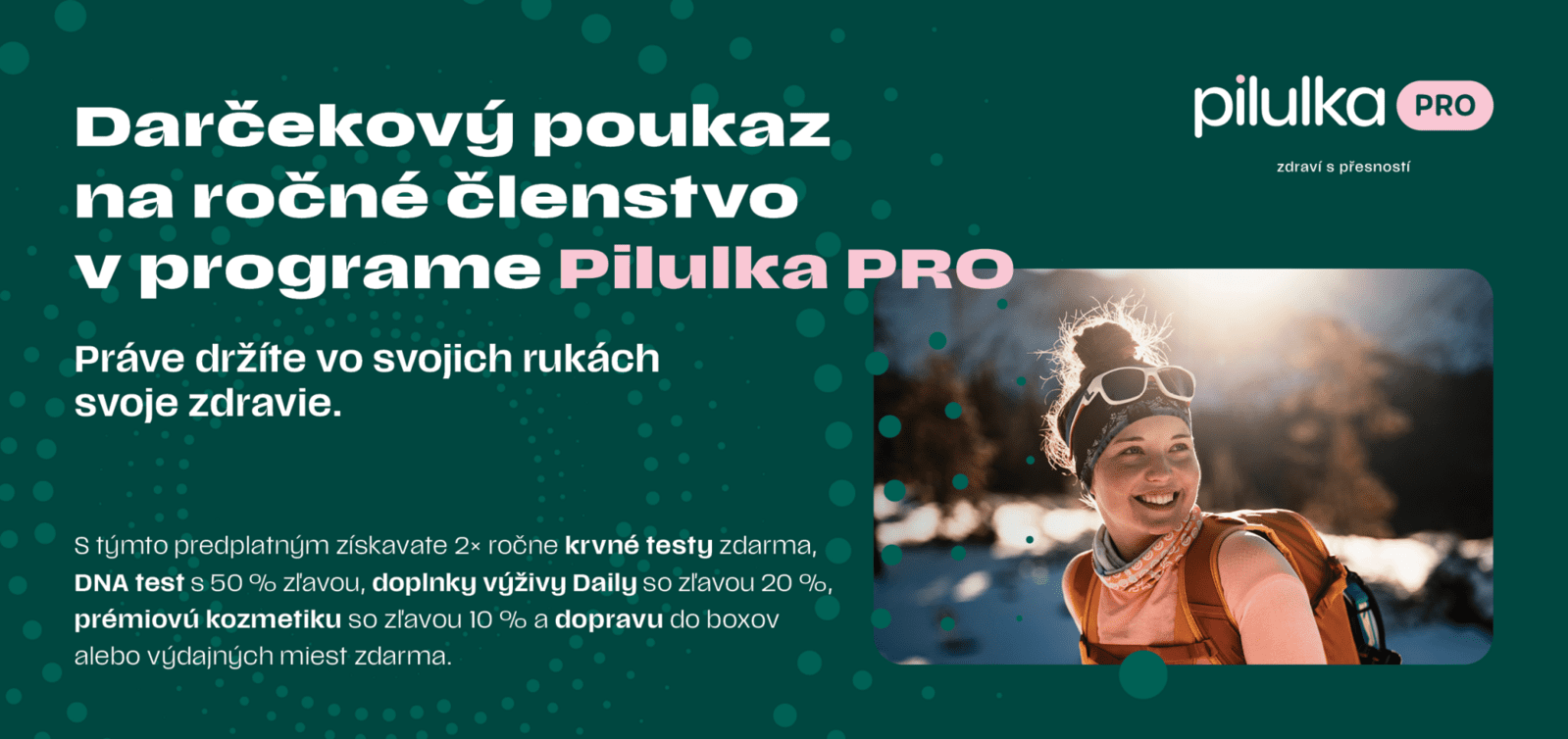 PILULKA Pilulka PRO na rok – Darčekový poukaz v obálke