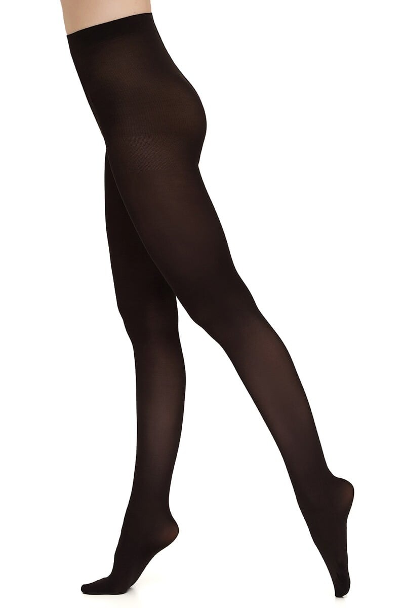 Hnedé nepriehľadné pančuchy z mikrovlákna Samba 40DEN