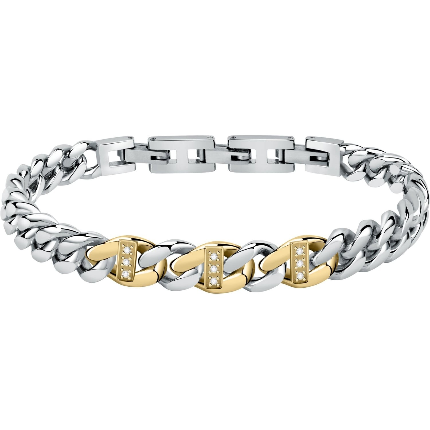 Morellato Luxusný oceľový náramok s diamantmi Diamonds SAUK06