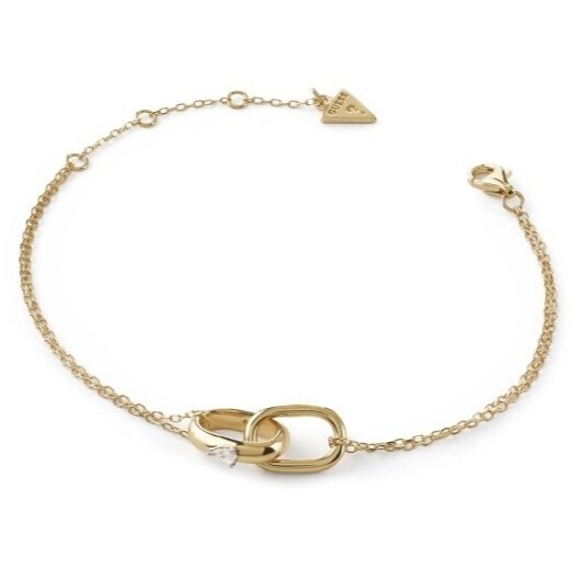 Guess Pozlátený dámsky náramok Nuances JSBB04555JWYG 18,4 cm