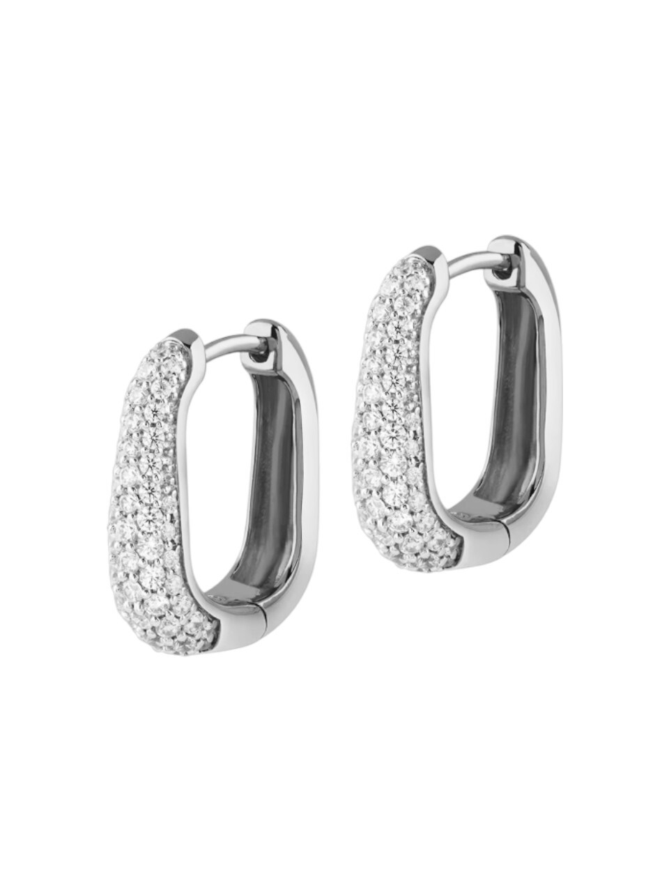 Guess Decentné strieborné náušnice s kryštálmi Nuances JSBE04502JWRHT/U