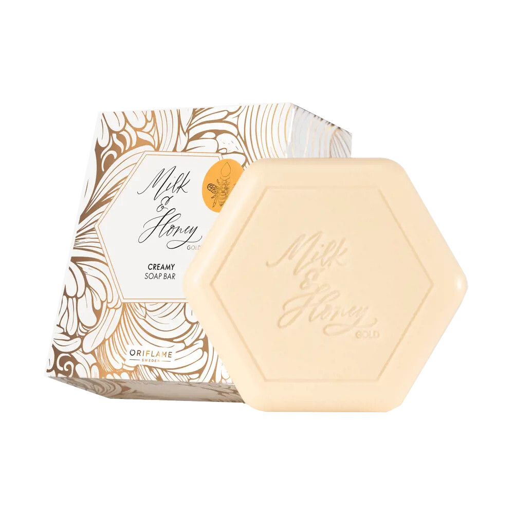 Oriflame Krémové mydlo Milk & Honey Gold (Creamy Soap Bar) 90 g