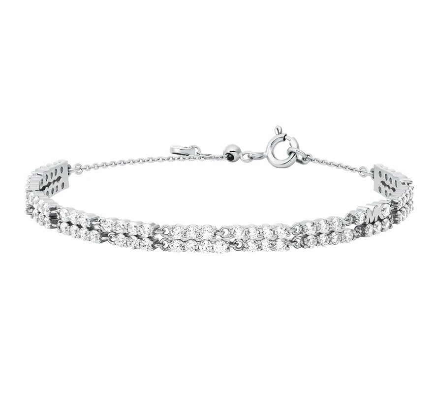 Michael Kors Nádherný strieborný náramok so zirkónmi Premium MKC1812040