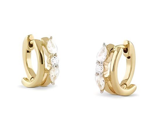 Guess Ohromujúce pozlátené náušnice s kubickými zirkónmi Nuansy JSBE04514JWYGT/U