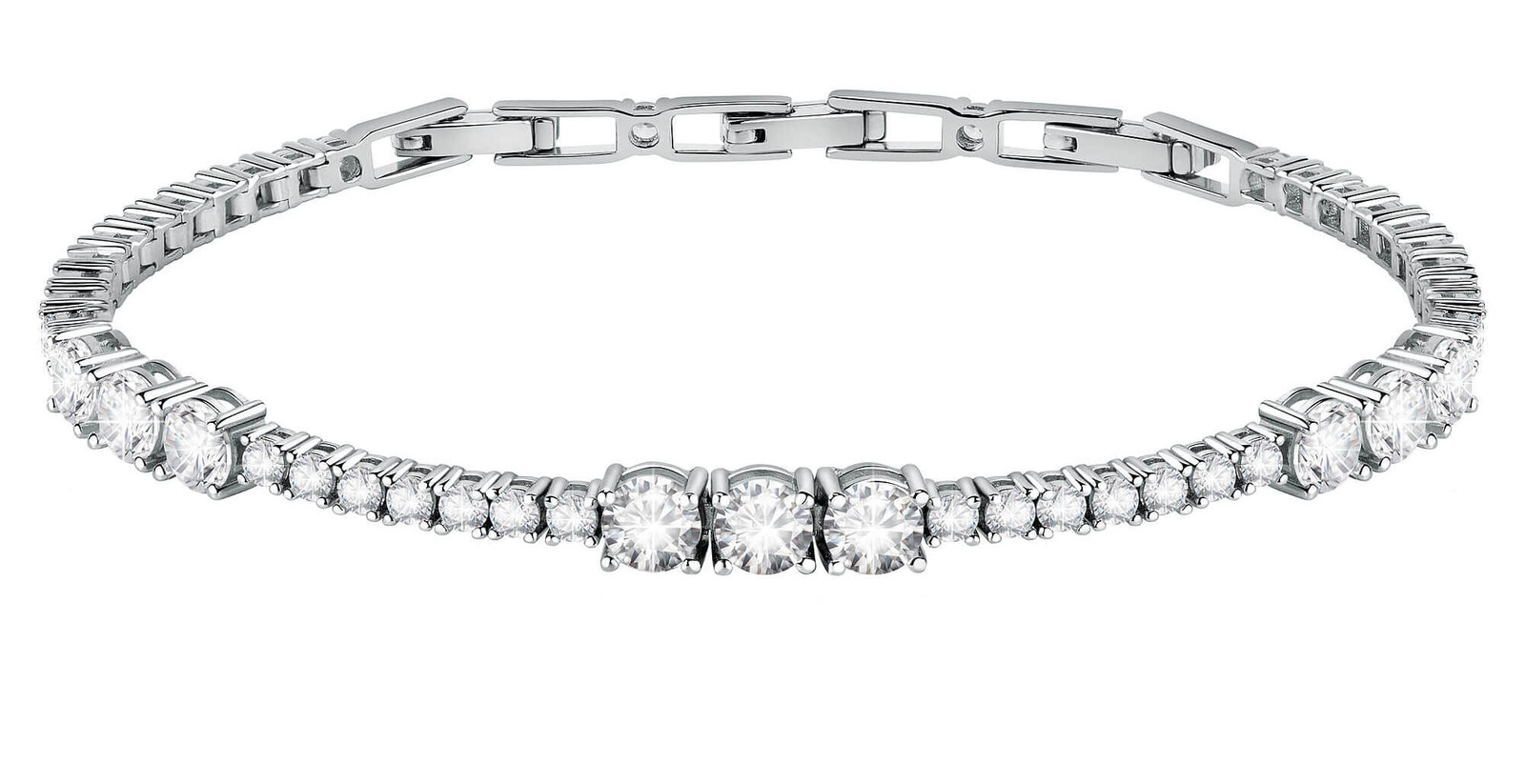 Morellato Trblietavý náramok s čírymi zirkónmi Scintille SAQF12