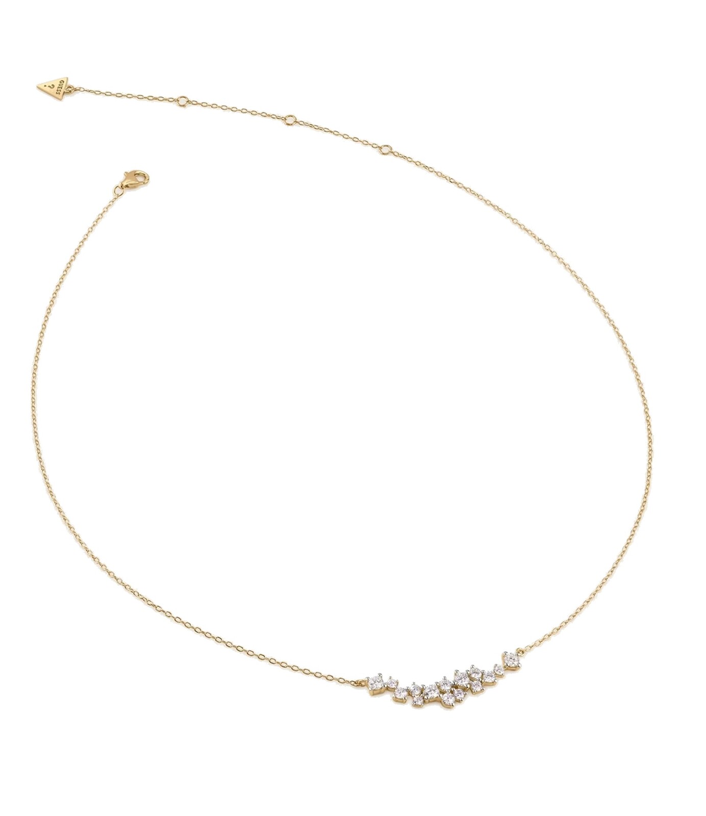 Guess Luxusný pozlátený náhrdelník so zirkónmi Jardin JSBN04460JWYGT/U