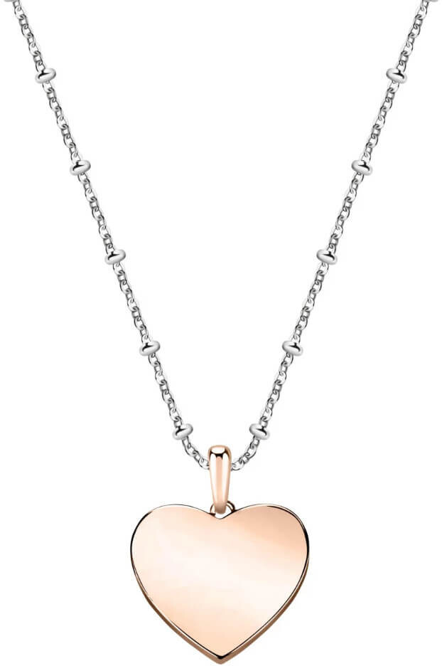 Morellato Dvojfarebný náhrdelník so srdcom Love SOR16