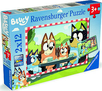 Ravensburger 120041115 Bluey na pikniku 2× 12 dielikov
